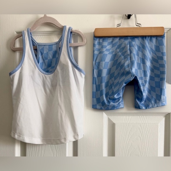 Nike White and Blue Kids Matching Set - Picture 2 of 3